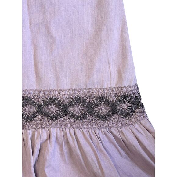 New York & Company Purple Tulip Crochet Lace‎ Skirt Size 10 Side zip - Picture 2 of 7